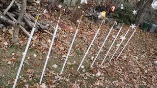 Dog Agility Weave Poles DIY the Jeff Goes Random cheap way