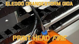 Elegoo Orangestorm Giga - Printhead fire