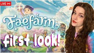 IS THIS THE CUTEST GAME EVER?! First Look at Fae Farm!  #gifted