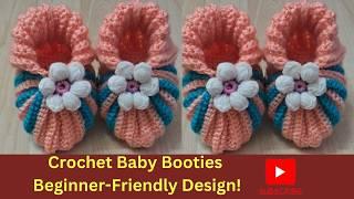 Wow  Very Easy Crochet Baby Booties | Beginners-Friendly #crochet #trending #kintting