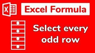 Excel time saver: Select every odd row (or all even rows) - Doctor Excel #086