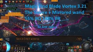 300% AOE 12L Blade Vortex Magic Find Occultist | Fast & Tanky  | Solo play Showcase | POE 3.21