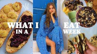 WHAT I EAT IN A WEEK studying nutrition //summer edition // vegan