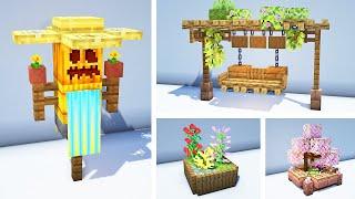 Minecraft: 30+ GARDEN Ideas & Build Hacks!