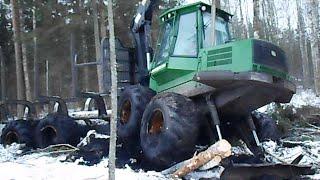 John Deere 1110D stuck in mud