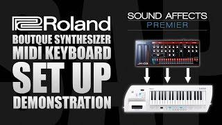 Using a MIDI Keyboard with Roland Boutique Synthesizer Modules (JX-03)