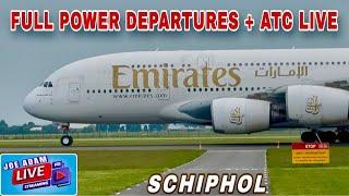  LIVE: Awaiting A380, 747 & Heavy Takeoffs at Schiphol + ATC | 6.20.2025