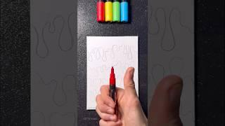 Creating Drip Art with Posca Markers!  #satisfying #art #artistomg