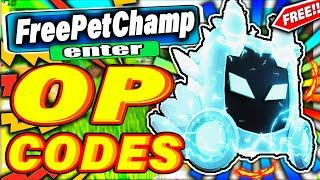 ALL *NEW* SECRET WORKING CODES in SPEED CHAMPIONS! *FREE PETS* Roblox Speed Champions!