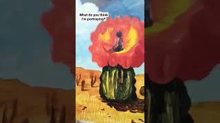 I draw Frida Kahlo in surrealism style