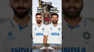 Virat Kohli vs Rohit Sharma in test #cricket#viralvideo#viralshorts#shortsfeed#viral#ytshorts