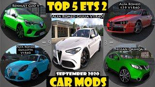 Top 5 Car Mods September 2020:- Euro Truck Simulator 2 1.38