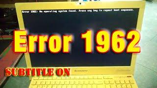 Error 1962  No operating system found Windows 8 | Lenovo All In One PC