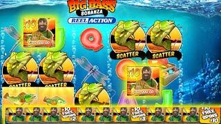 BRAND NEW BIG BASS BONANZA REEL ACTION INSANE 10X MULTIPLIER EPIC WIN FIRST TIME LOOK 5 SCATTERS