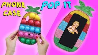 Как сделать Антистресс чехол для телефона Поп ит своими руками / DIY POP IT PHONE CASE