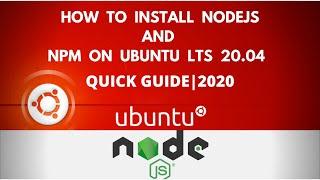 How to Install Node.js and NPM on Ubuntu.[Debian & Ubuntu Based Distro] | [Quick Guide]