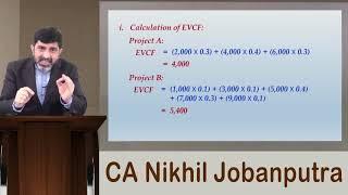 Capital Budgeting (12) - Risk Measurement - S.D. of Cash Flows - CMA/CA Inter - FM | CMA Final (SFM)