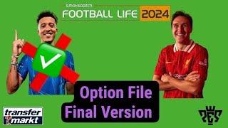 PES 2021 SP Football Life 2024 Option File V5 (Final Version Complete Summer Transfers)