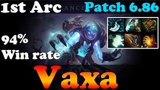 Dota 2 - Patch 6.86 : Vaxa Top 1 Arc Warden Dotabuff 94% Win Rate - Ranked Match Gameplay