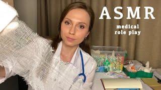 ASMR Doctor Wound treatment🩸Role play