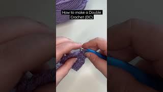 How to make a Double Crochet (DC) in US terminology