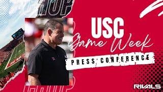 Greg Schiano previews #USC game -- #Rutgers Scarlet Knights Football