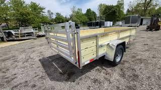 Silver Ox 6x12 High Wood Side Utility Trailer 2 Folding Gate - AAA Trailer - Howell MI