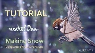 How To Animate a Flying Rocket-Dee with Adobe After Effects | Make It Snow Animation Tutorial