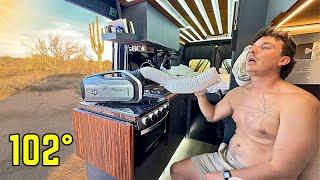 Vanlife in Arizona Heat Wave | Camping Making Spring rolls