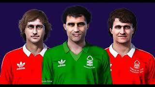 Nottingham Forest 1979 European Champions  Download Facepack PES 21(Peter Shilton, Trevor Francis,.)