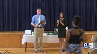 Students at School 46 participate in a financial literacy program