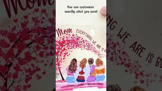 Everything We Are Is Because Of You | Personalized Acrylic Plaque #macorner #motherdaygift #mother