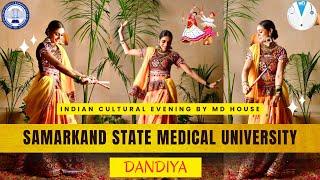 Indian Students Rock Dandiya in Cultural Evening 2025 at Samarkand State Medical University