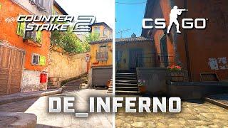 Comparison between CS:GO & CS2 (INFERNO)