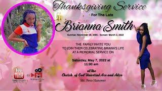 Funeral Brianna Smith   07 May 2022