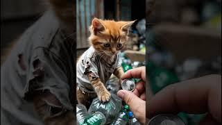 Poor Kitten Rejected by Her Parents… But he came back rich & married her!️#kids #ai #cartoon