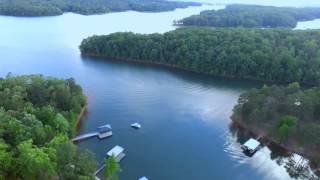 DJI Phantom 3 Advanced filming at beautiful Lake Hartwell