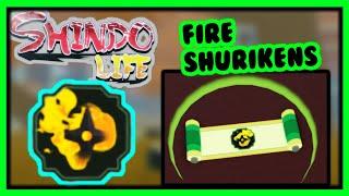 Fire Shurikens Location + Showcase (Shindo Life)