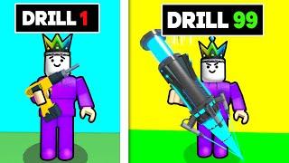 DRILLING Through HARD BEDROCK On Roblox Drill Simulator