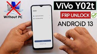 ViVo Y02t Android 13 Frp Bypass/Unlock Google Account Lock Without Pc | Reset Option Not Working