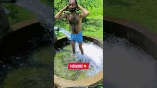 How is the beauty #tubewell #swimming #videoblog #tubewellvlog #villagelife #waterfall #bathing