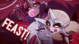 Feast (Velvette & Chaggie's Lyrics) | Hazbin Hotel