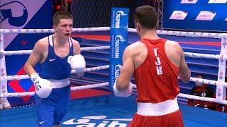 Day 6 (63.5kg) USMONOV Bakhodur (TJK) vs  SHAKIROV Ilia (RBF) | AIBA WCHs 2021