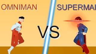 Superman VS Omniman | Sticknodes | Animation |Versus Z