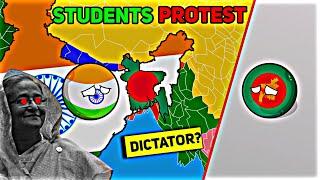 [BANGLADESH QUOTA PROTEST 2024]️️ In Nutshell || DICTATOR SHEIKH HASINA?! #countryballs