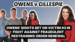 Greg Gillespie Raises Funds to Fight Laura Owens' Fraudulent Restraining Order Renewal