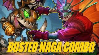 This 12k Mishmash Naga Combo Is Insane | Dogdog Hearthstone Battlegrounds