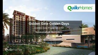 Golden Gate Golden Days | Kasavanahalli | Bangalore | Apartment tour | Quikr Homes