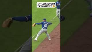 SHORTEST WALK-OFF HR IN MLB HISTORY??? #Giants #walkoff #homerun #littleleague #mlb #baseball