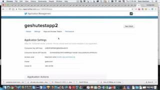 Create a Twitter App